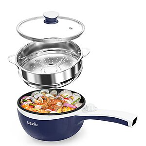 Amazon – Dezin 1.5L Electric Pot w/ Steamer - $29.97–$33.99 w/ Deal