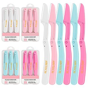 Amazon – arstech 12-Pack Foldable Dermaplane Razors - $3.99 w/ Code