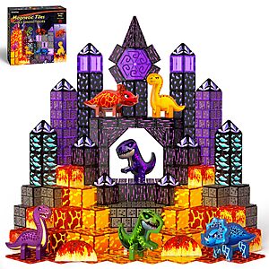 Amazon – GobiDex 80-Pc Dinosaur Magnetic Tiles Set - $17.99 w/ Code