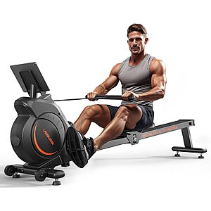 YOSUDA Rowing Machine for Home, Magnetic Rower with 16 Resistance Levels $138.69
