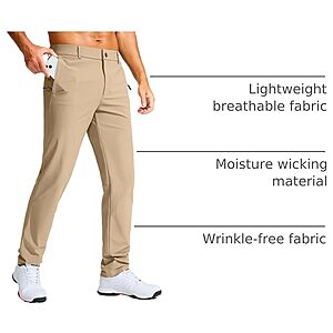 G Gradual Men's Golf Pants 30"/32"/34" Work Dress Pants $17.54