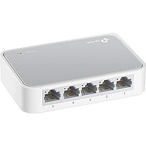 $6.99* | TP-Link 5-Port Fast Ethernet Unmanaged Switch (TL-SF1005D) at Amazon