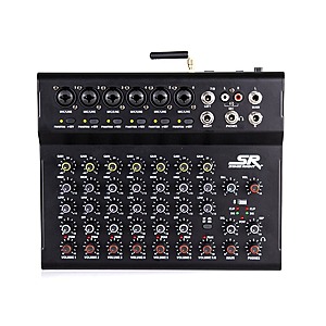 Stage Right by Monoprice ix8B 8-Channel Live Sound Recording Mixer, Bluetooth, USB, Effects $47.99 + Free Shipping