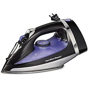 [Resale, AC] $17.43 | Hamilton Beach Steam Iron for Clothes With Versatile Steam Options (Used - Like New) at Amazon