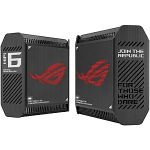 ASUS ROG Rapture GT6 2-Pack Tri-Band WiFi 6 Gaming Mesh System (Black) $239.99 + Free Shipping w/ Promo Code EPF5589
