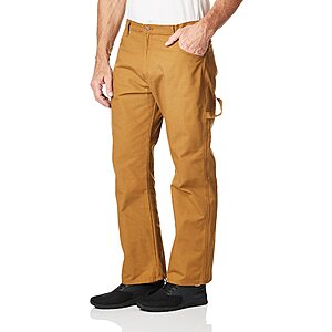 $15.72: Dickies Men's Relaxed Straight Fit Lightweight Duck Carpenter Jean, Brown Duck (Size 34W x 34L ONLY)