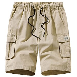 Msmsse Men's 100% cotton Relaxed Cargo Short from $10.36 + Free Shipping w/ Prime or on $35+