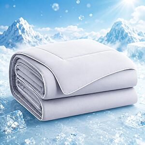 90" x 90" Seyfote Queen Cooling Comforter (Gray) $24.99 + Free Shipping w/ Prime or on $35+