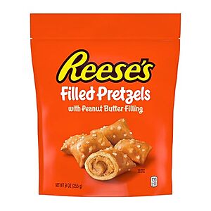 [SnS, AC] $2.97 | 9-Oz Reese's Peanut Butter Filled Pretzel Nuggets at Amazon