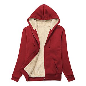 SWISSWELL Hoodies for Women Winter Fleece Sweatshirt Sherpa Lined Jacket