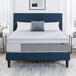 Zinus 13 Inch Cool Support Hybrid Mattress, Medium Firm Feel, Queen or King, from $279