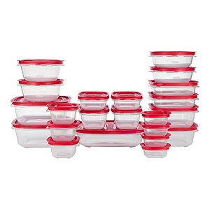 Rubbermaid EasyStore Containers, 44-Piece Set, Food Storage Containers with Lids $39.98