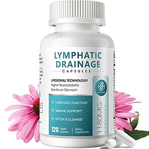 iMATCHME Lymphatic Drainage & Bloat Support Supplement (120-Count) $9.58 w/ S&S + Free Shipping w/ Prime or on $35+