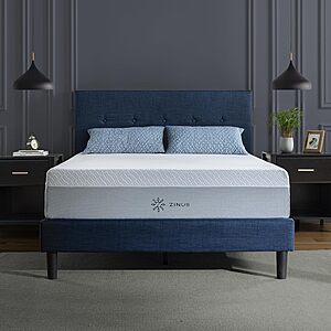 Zinus 12 Inch Queen Quadcool Memory Foam Mattress, Medium Feel $319