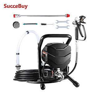 SucceBuy 650W 3,000PSI Airless Paint Sprayer w/ Extension Rod $104.18