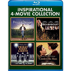 Inspirational 4-movie Collection (Field of Dreams/Seabiscuit/Friday Night Lights/Cinderella Man) (Blu-ray Set) [Blu-ray]  $12.99 plus extra 15% Off for new Gruv Customers