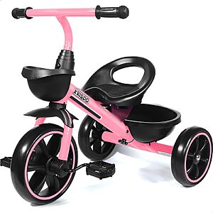 KRIDDO Toddler Tricycle for Toddlers Age 2-5, Tool-Free Trike $35.99