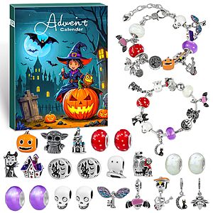 ISTOOLL 24-Day Halloween Countdown Advent Calendar w/ Glow-in-Dark Beads $7.49 + Free Shipping w/ Prime or on $35+