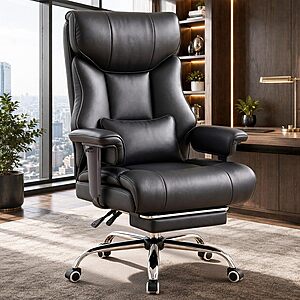 COMHOMA Big & Tall Ergonomic Office/Gaming Chair w/ Adjustable Armrests, Footrest & 150° Recline $114.99 + Free Shipping