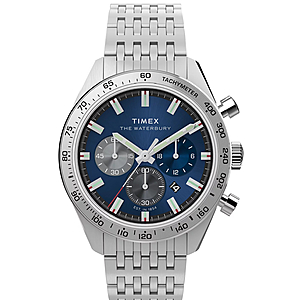 Timex The Waterbury Men's Quartz Analog Chronograph Stainless Steel Watch, 41mm $130.73