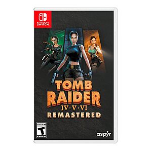 Tomb Raider IV-VI Remastered Starring Lara Croft (Switch) $19.99 + Free Shipping w/ Prime or on $35+