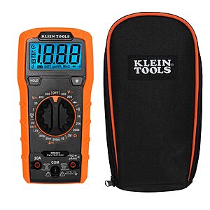 Klein Tools MM325 Manual-Ranging Digital Multimeter 600V AC/DC $29.98 + Free Shipping w/ Prime or on $35+