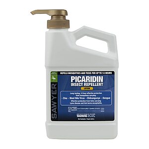 [S&S] $40.66: Sawyer Products SP565 Premium Insect Repellent, 20% Picaridin, 1-Quart Lotion Pump Dispenser, White