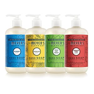 4-Pack 12.5-Oz Mrs. Meyer's Clean Day Summer Hand Soap Set $14.34 w/ S&S + Free Shipping w/ Prime or on $35+