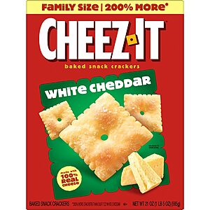 21-Oz Family Size Cheez-It Cheese Crackers (White Cheddar): 2 for $7.73 w/ S&S + Free Shipping w/ Prime or on $35+