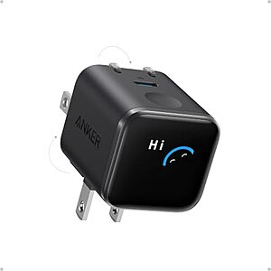 [Prime] $25.99* | Anker Nano 45W USB-C Smart Display GaN Wall Charger (various) at Amazon