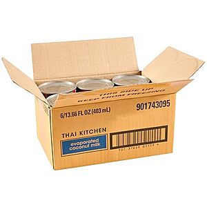 [NEW, SnS] $12.40 | 6-Pack 13.66-Oz Thai Kitchen Evaporated Coconut Milk at Amazon ($2.07 each)