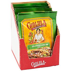 [NEW, SnS] $11.96 | 12-Pack 1-Oz Cholula Jalapeño Lime Seasoning Mix at Amazon
