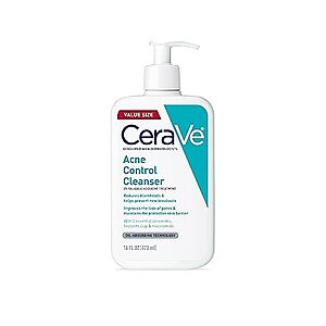 [SnS, AC] $39.13* | 3 × 16-Ounce CeraVe Acne Control Cleanser w/ 2% Salicylic Acid ($13.05 each) at Amazon