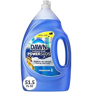 [SnS, AC] $23.45* | 3 × 51.5-oz Dawn Platinum Plus PowerSuds Liquid Dish Soap Refill ($7.82 each) at Amazon