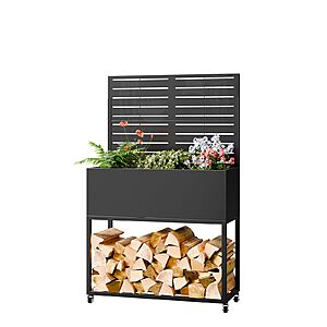 Trygoal 55" Metal Raised Garden Bed with Trellis & Drainage Holes $44.99 + Free S&H at Amazon