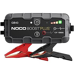 [Resale, AC] $71.99 | NOCO Boost Plus GB40 1000A 12V Car Battery Jump Starter for 6L Gas or 3L Diesel (Used - Like New) at Amazon