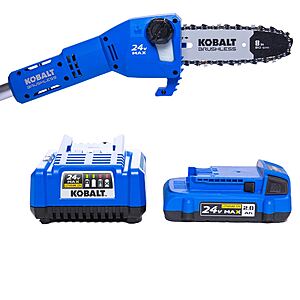 Kobalt 24-volt 8-in 2 Ah Electric Pole Saw Battery & Charger Included $99 + Free Shipping at Lowe's