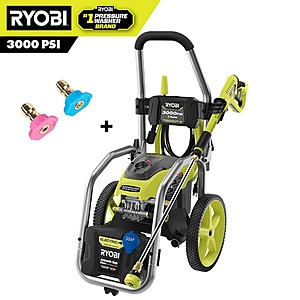 3000 PSI 1.1 GPM Cold Water Electric Pressure Washer with Second Story Nozzle Kit $319