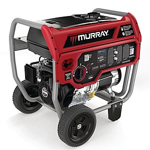 6875-Watt Recoil Start Gasoline and Propane Powered Dual Fuel Portable Generator with CO Sensor. $362.1