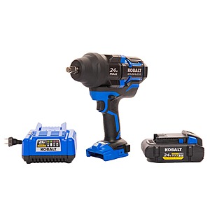 Kobalt XTR 24-volt Variable Speed Brushless 1/2-in Drive Cordless Impact Wrench (2 x 4.0 ah Batteries Included and Charger Included) $229