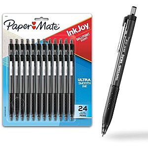 $6.52* | 24-Ct Paper Mate InkJoy 300RT Retractable Ballpoint Pens (Black) at Amazon