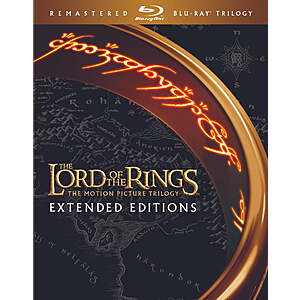 $31.99: The Lord of the Rings The Motion Picture Trilogy (Extended Editions) (Remastered Blu-ray) at Walmart.com, FS