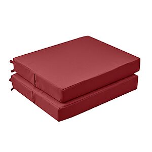 [AC] 2 Set GUHER Outdoor Chair Cushions(18.5"x16"x3", Burgundy) $15.99 + Free S&H w/ Prime or $35+