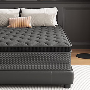Mocangtu 12" Queen Hybrid Mattress in a Box, Medium Firm, CertiPUR-US - $178.99 | King Size - $216.99 @ Walmart