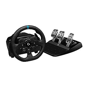 [Resale, AC] $169.46 | Logitech G923 Racing Wheel and Pedals for Playstation/PS5/PS4 & PC (Used - Like New) at Amazon