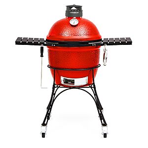 Kamado Joe Classic Joe Series II 18-inch Ceramic Charcoal Grill and Smoker with Cart, Side Shelves $1014.98