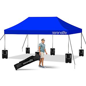 Pop Up Canopy Tent 10x20 - Commercial Instant Shelter Foldable/Collapsible Sun Shade Canopy Pop Up Tent w/ Waterproof Tent Top $284.8