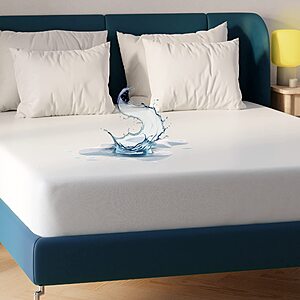 $8 AMAZON Niagara Waterproof Mattress Protector Twin 39x75 Cover Deep Pocket Breathable Noiseless 8-20Inches