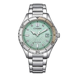 CITIZEN Ladies' Eco-Drive Sport Casual 36.8mm Stainless Steel, various color $198.95