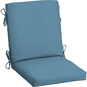 Arden Outdoor Midback Chair Cushion, 18 x 16.5, Water Repellent, Fade Resistant 18 x 16.5, various colors, from $23.57